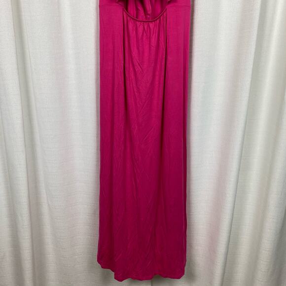 Eloquii Pink Tie Front Knit Maxi Dress Sz.24W NWT - Picture 6 of 15